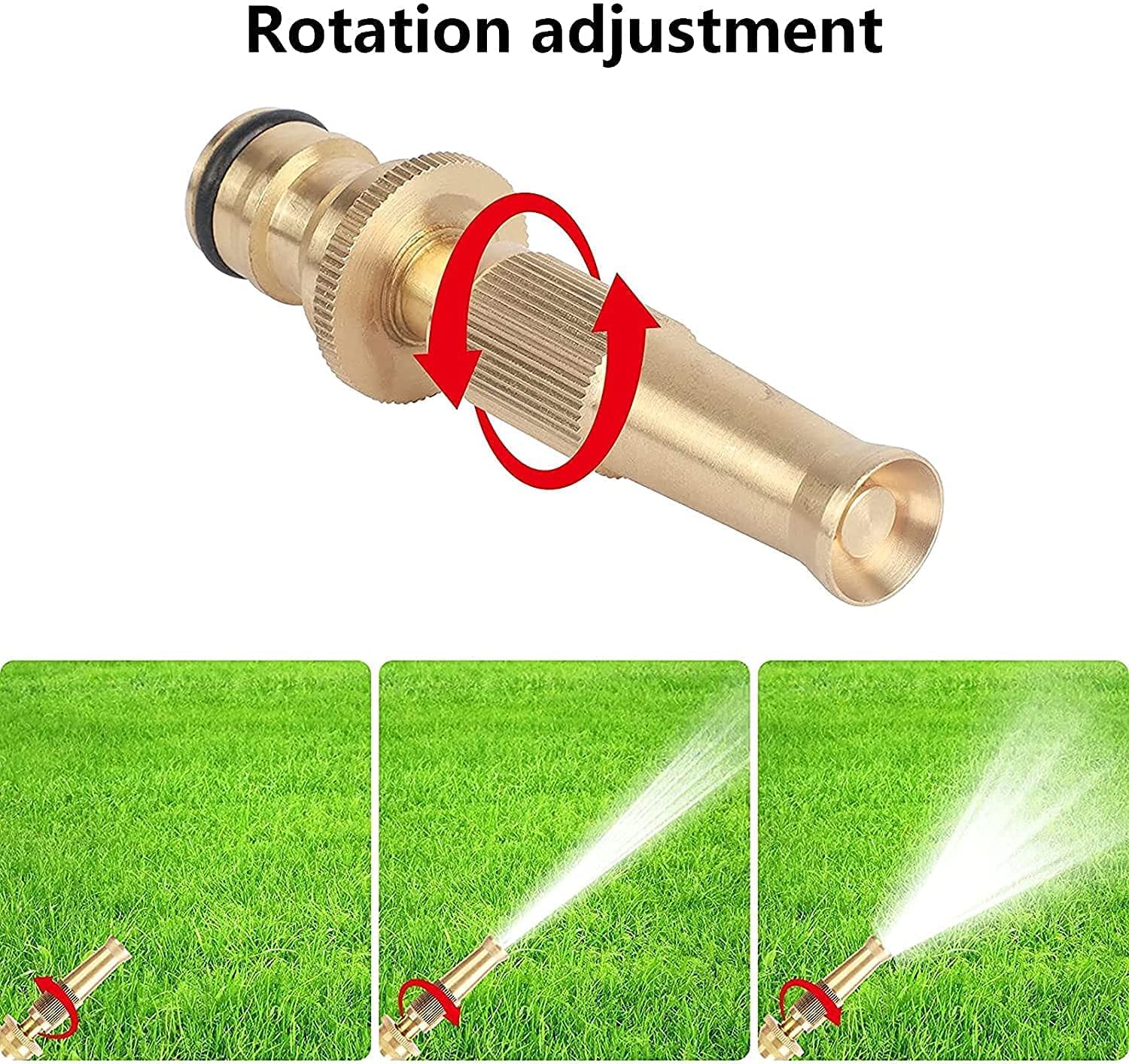 Brass Nozzle Water Spray 1/2'' Twist Water Jet