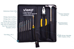 Home Hand Tool Kit (11 Tools)