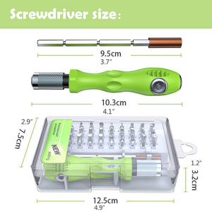 32 in 1 interchangeable Multipurpose Mini Screwdriver Set Magnetic Slot Wrench Bits Repair Tools Kit Set