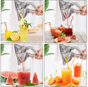 Sevina™ Instant Fruit Juicer, Multi-Purpose Metal Manual Orange & Lemon Squeezer